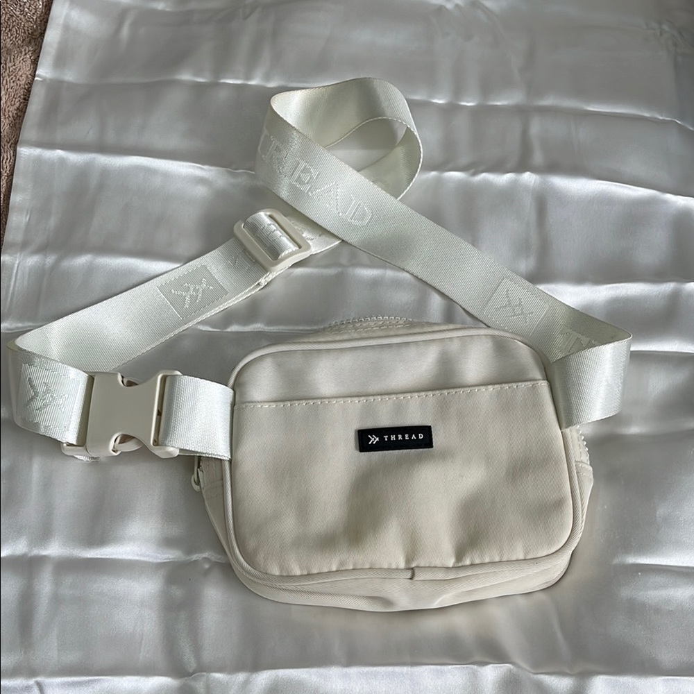 Thread & Supply Cream Mini Bag with Structured Design